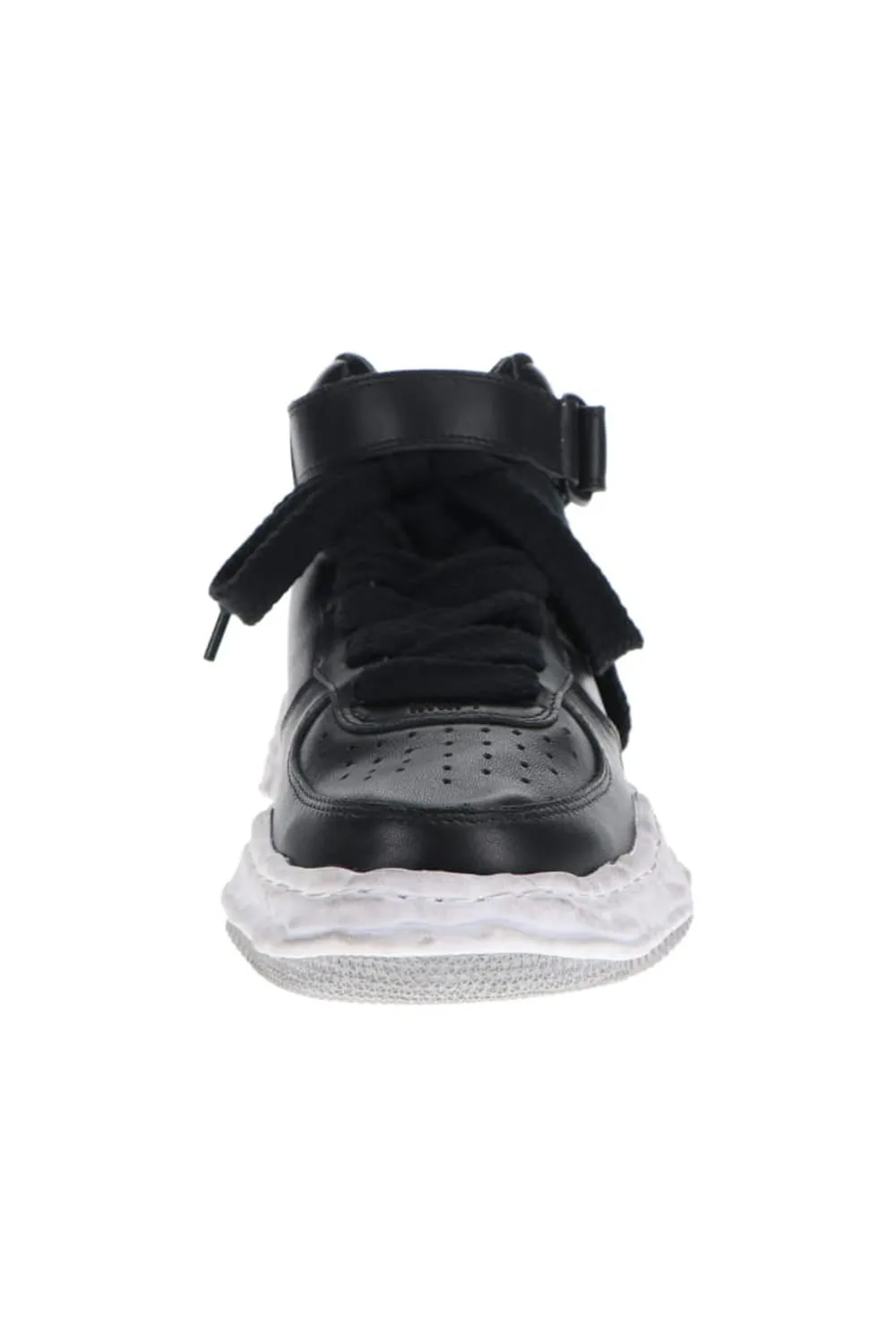 -WAYNE high- original distressed effect sole leather High-Top sneakers Black