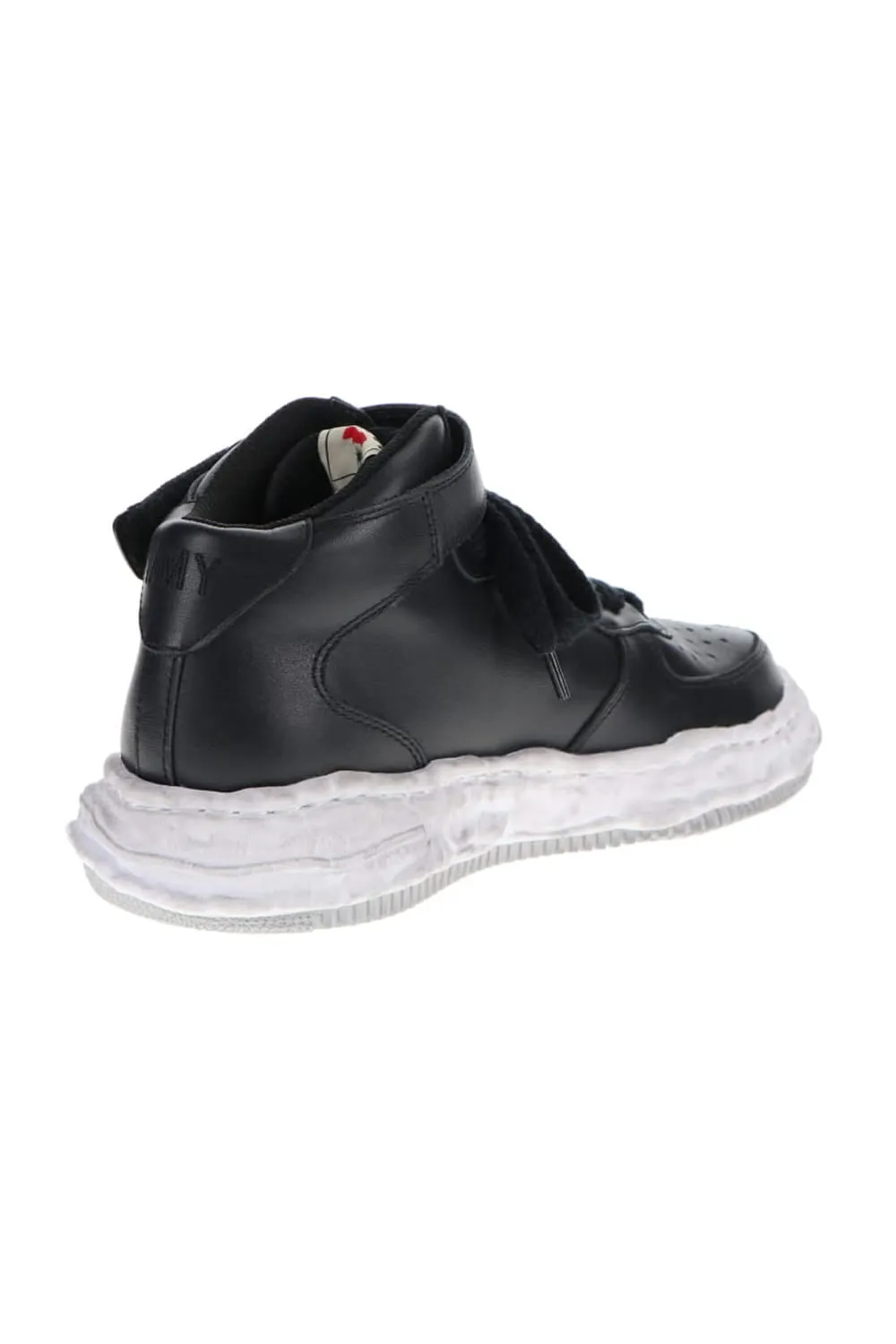 -WAYNE high- original distressed effect sole leather High-Top sneakers Black