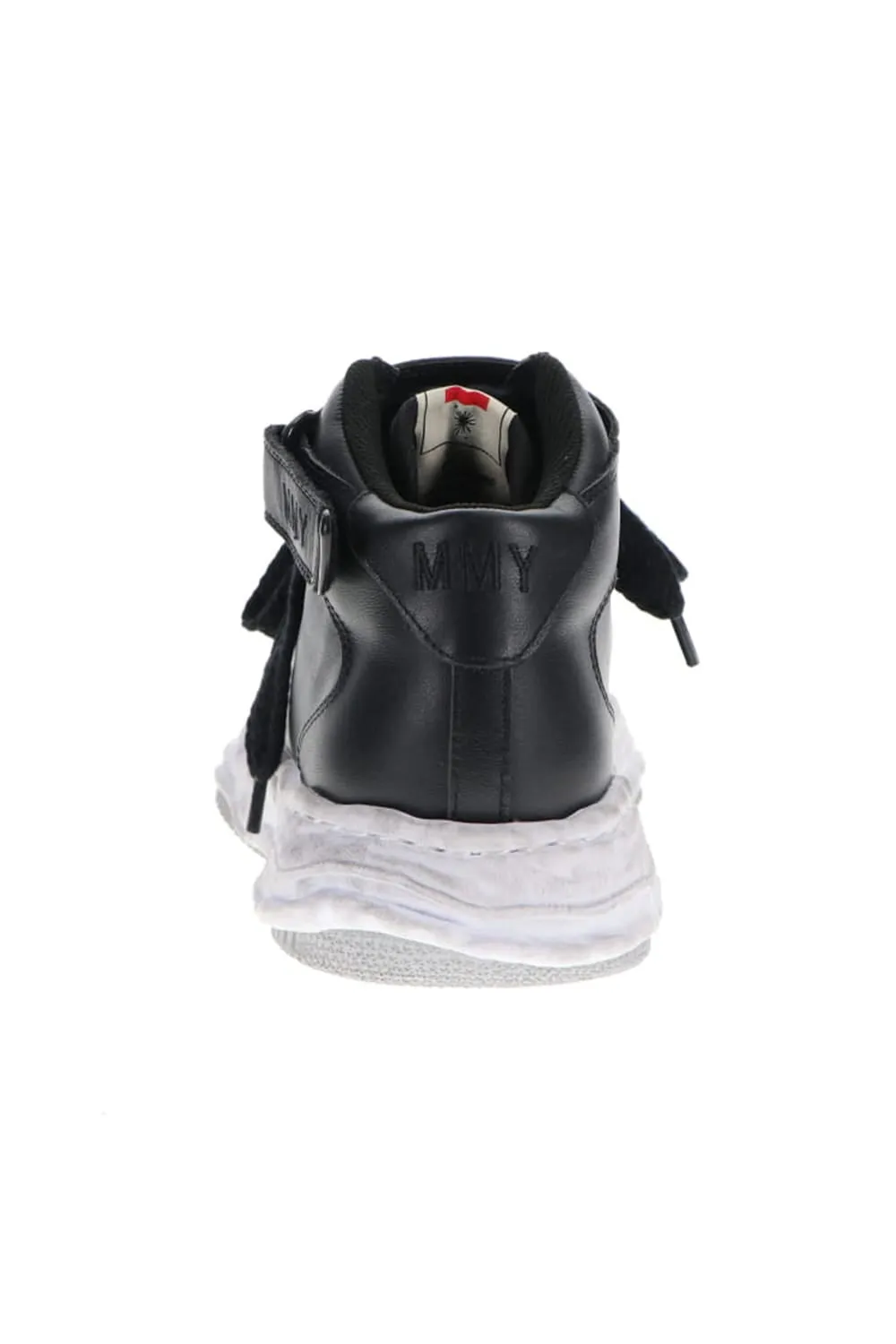 -WAYNE high- original distressed effect sole leather High-Top sneakers Black