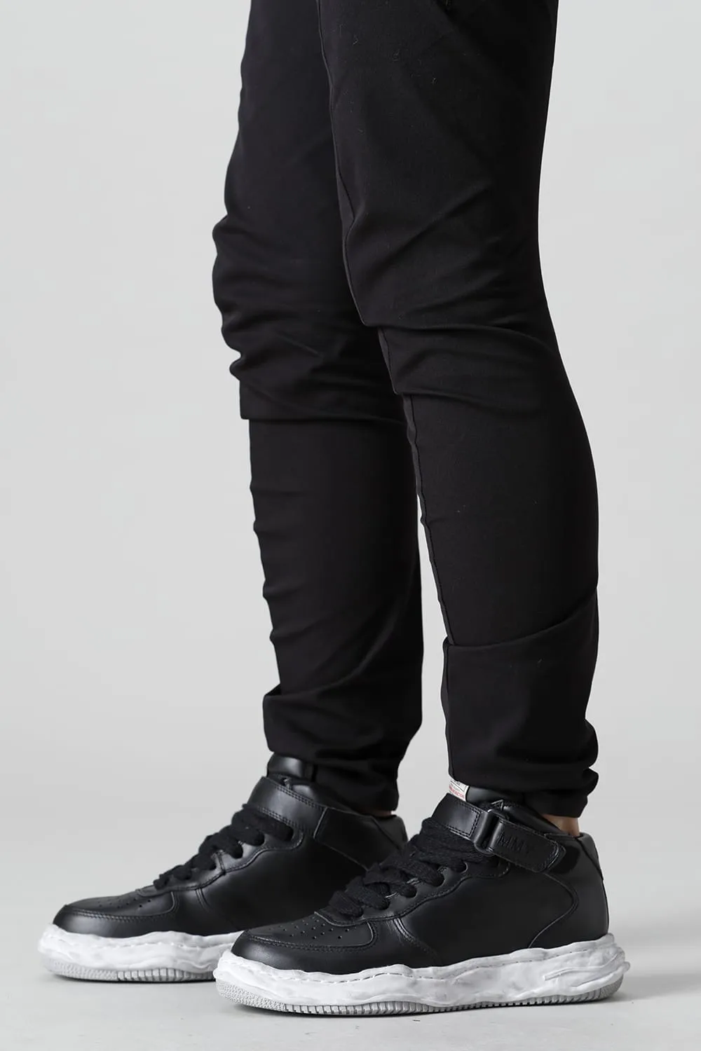 -WAYNE high- original distressed effect sole leather High-Top sneakers Black