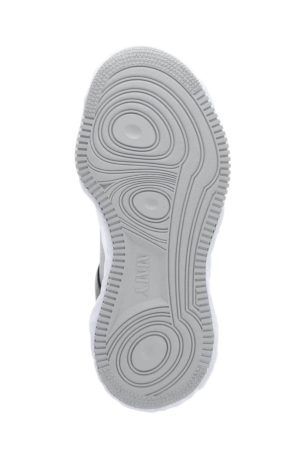-WAYNE high- Original sole leather High-Top sneakers Gray / White