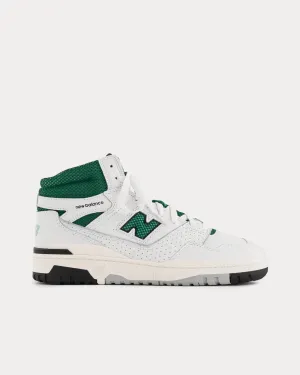 650r Leather White / Green High Top Sneakers