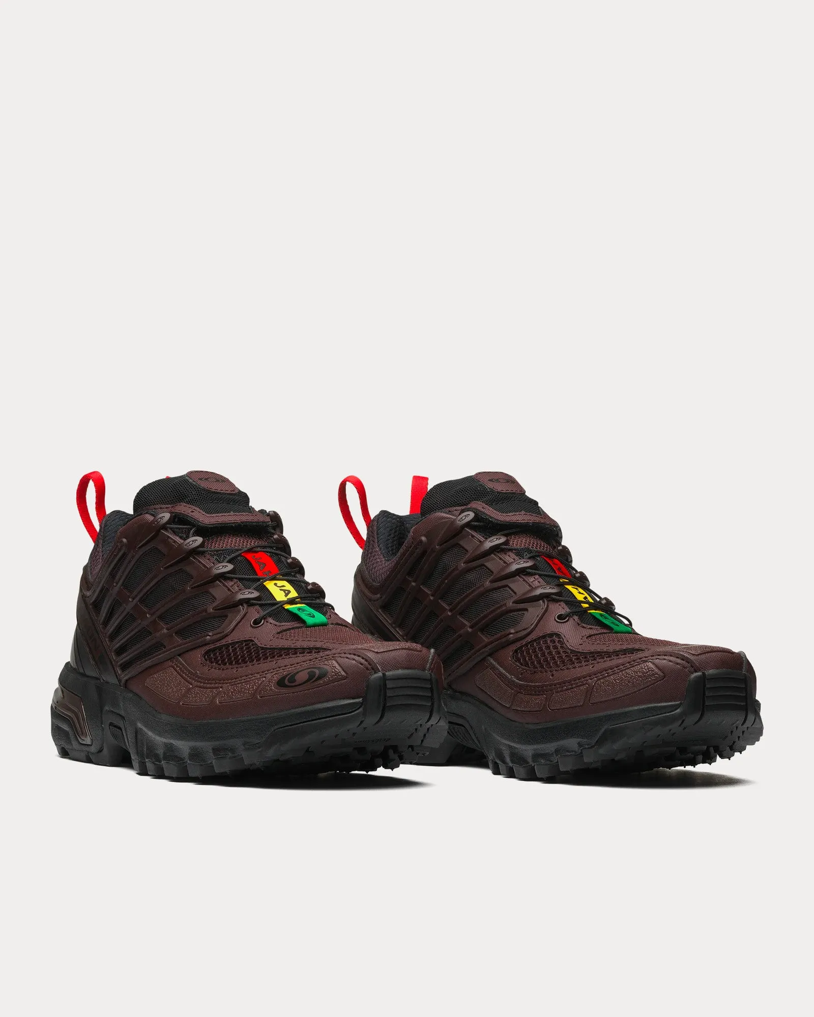 ACS Pro Black / Chocolate Plum / High Risk Red Low Top Sneakers