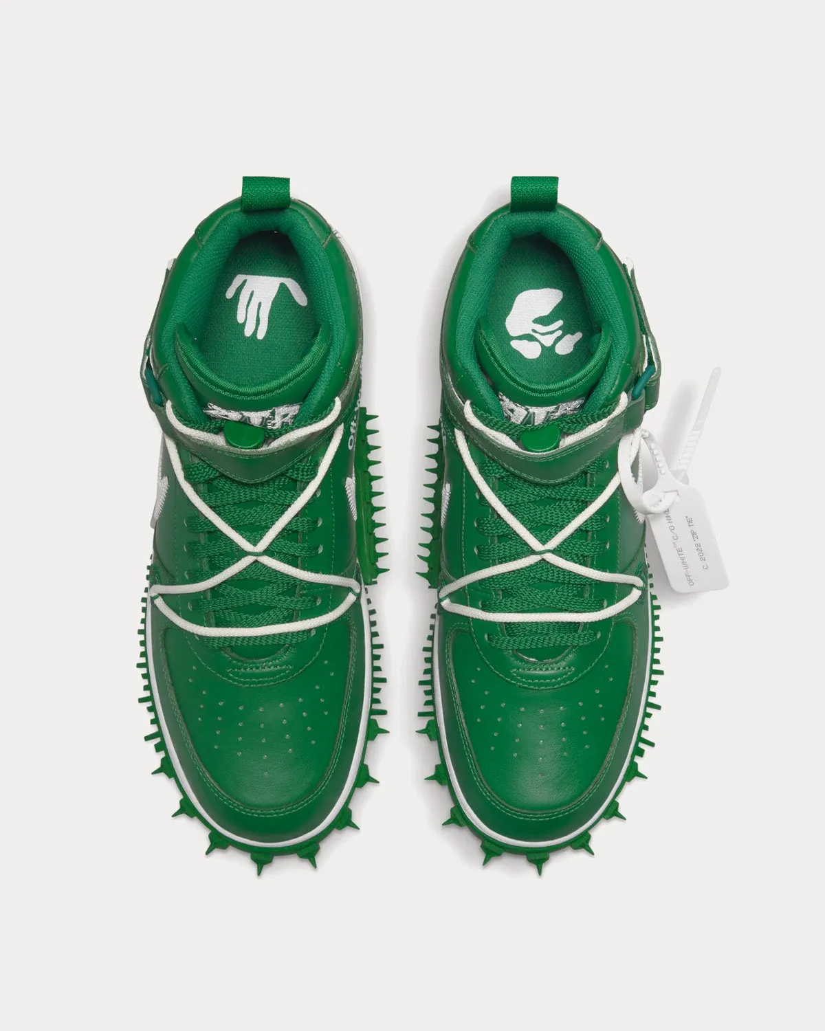 Af1 Mid Pine Green High Top Sneakers