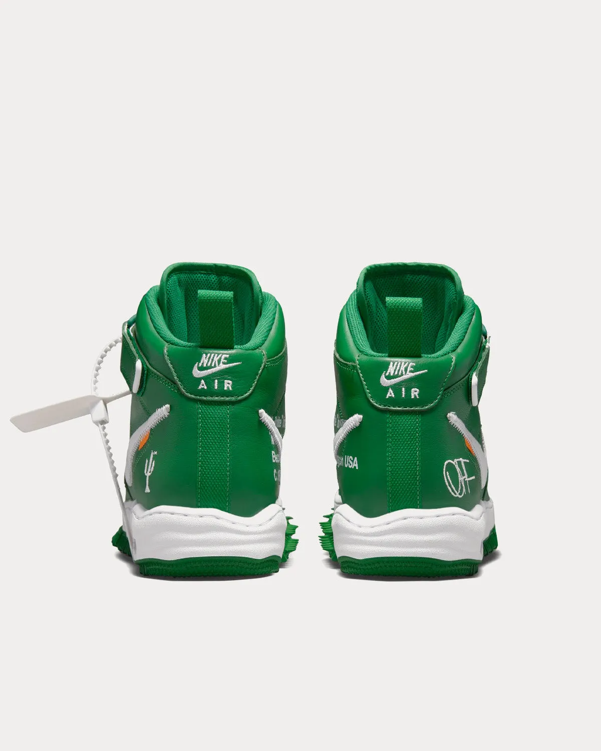Af1 Mid Pine Green High Top Sneakers