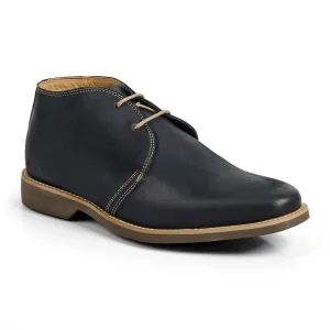 Anatomic Colorado Mens Navy Leather Lace Up Ankle Boots