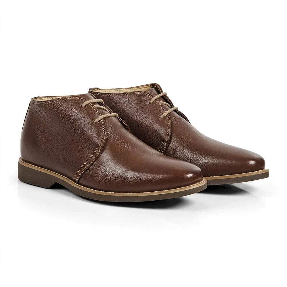 Anatomic Colorado Mens Pinhao Brown Leather Lace Up Ankle Boots