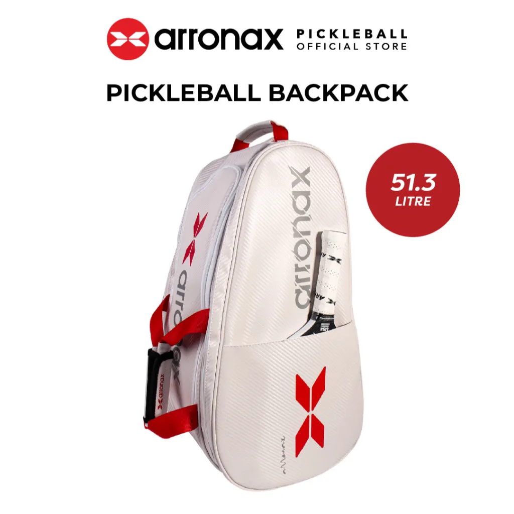 ARRONAX AOX99 Pickleball Backpack - Carbon PU Insulated, Multifunctional Dual-Shoulder Design for Men and Women