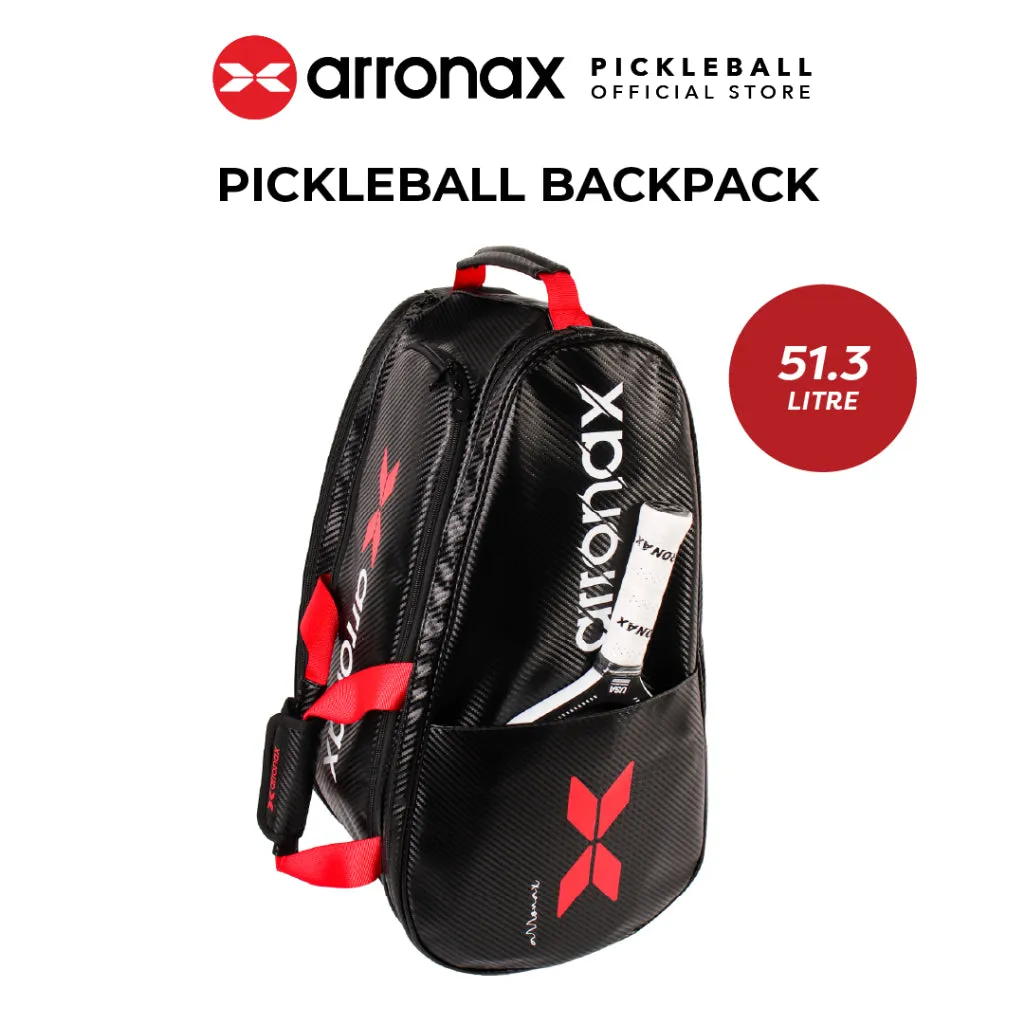 ARRONAX AOX99 Pickleball Backpack - Carbon PU Insulated, Multifunctional Dual-Shoulder Design for Men and Women