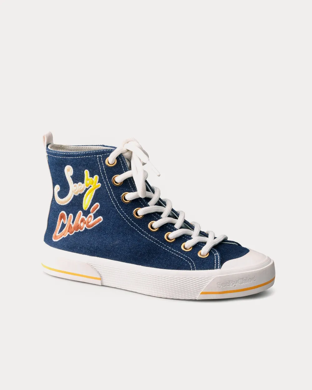 Aryana Navy High Top Sneakers