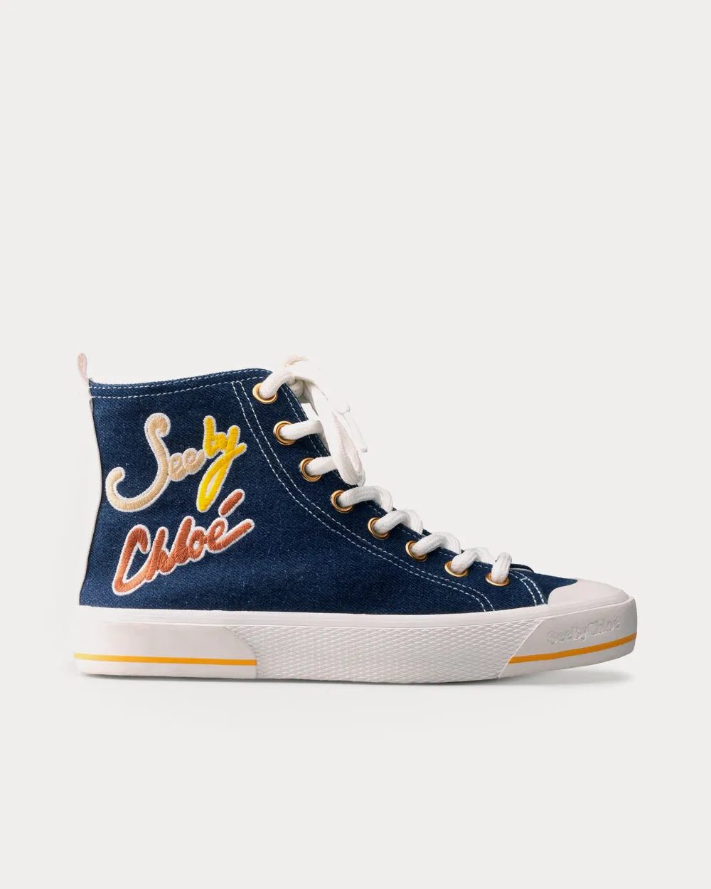 Aryana Navy High Top Sneakers