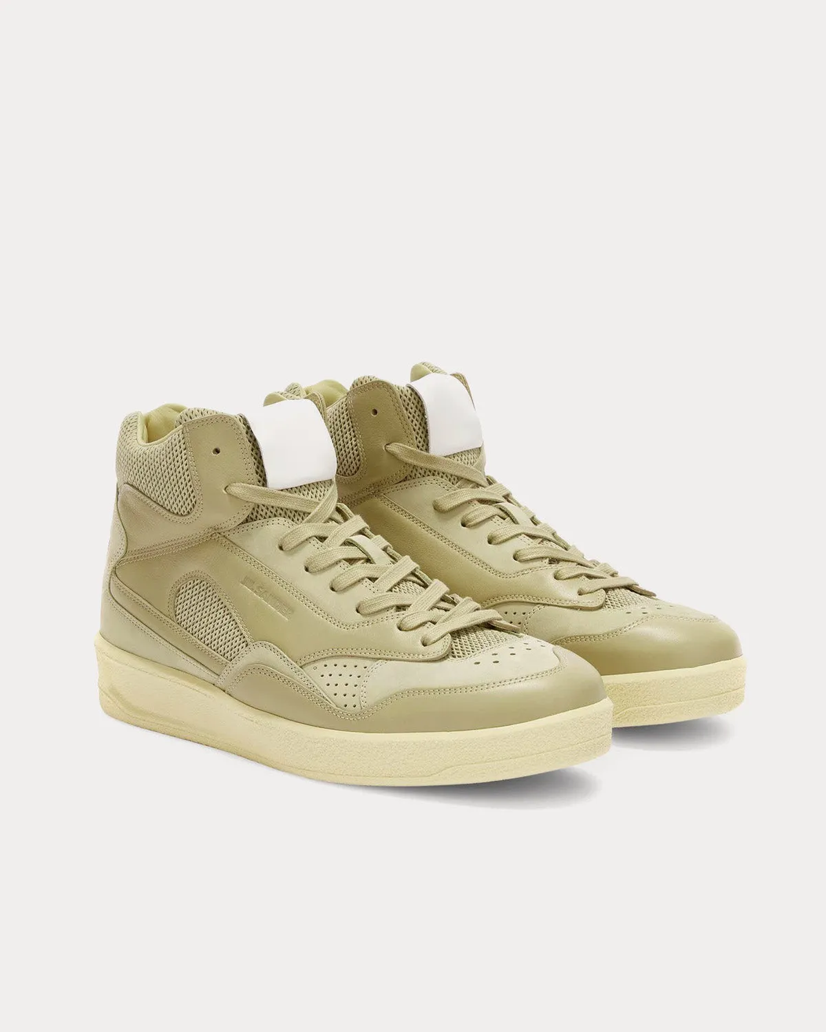 Basket Logo-Embossed Almond High Top Sneakers