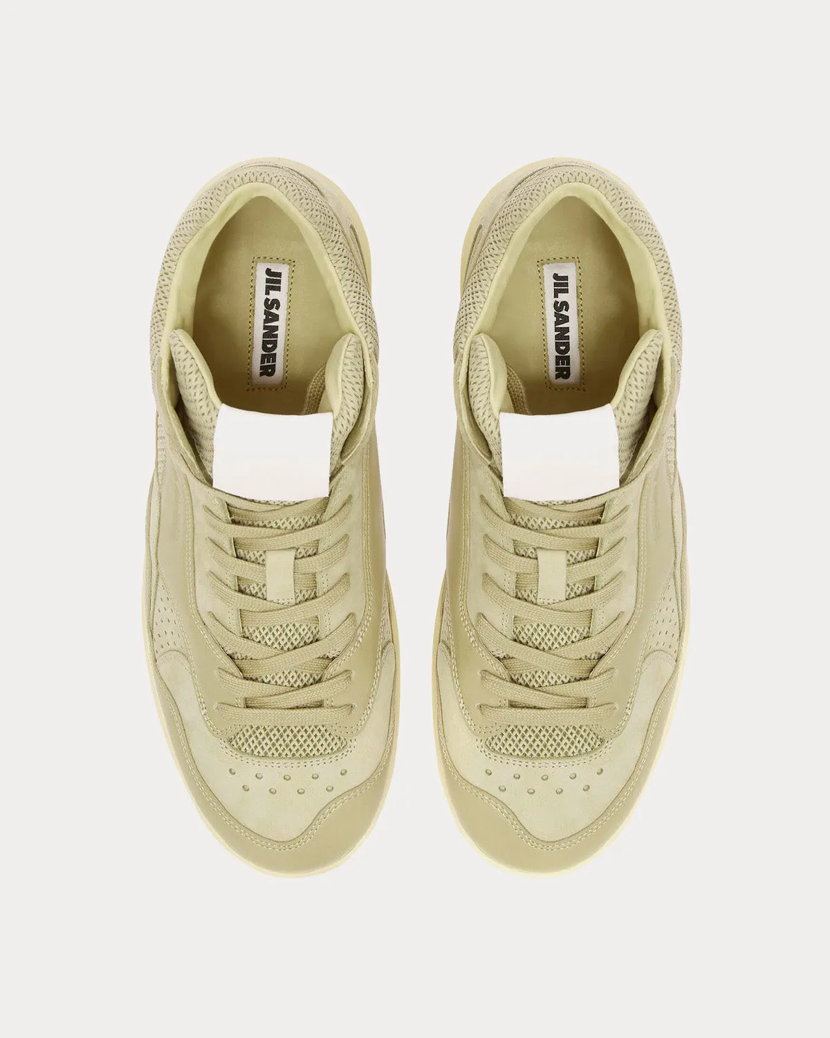 Basket Logo-Embossed Almond High Top Sneakers