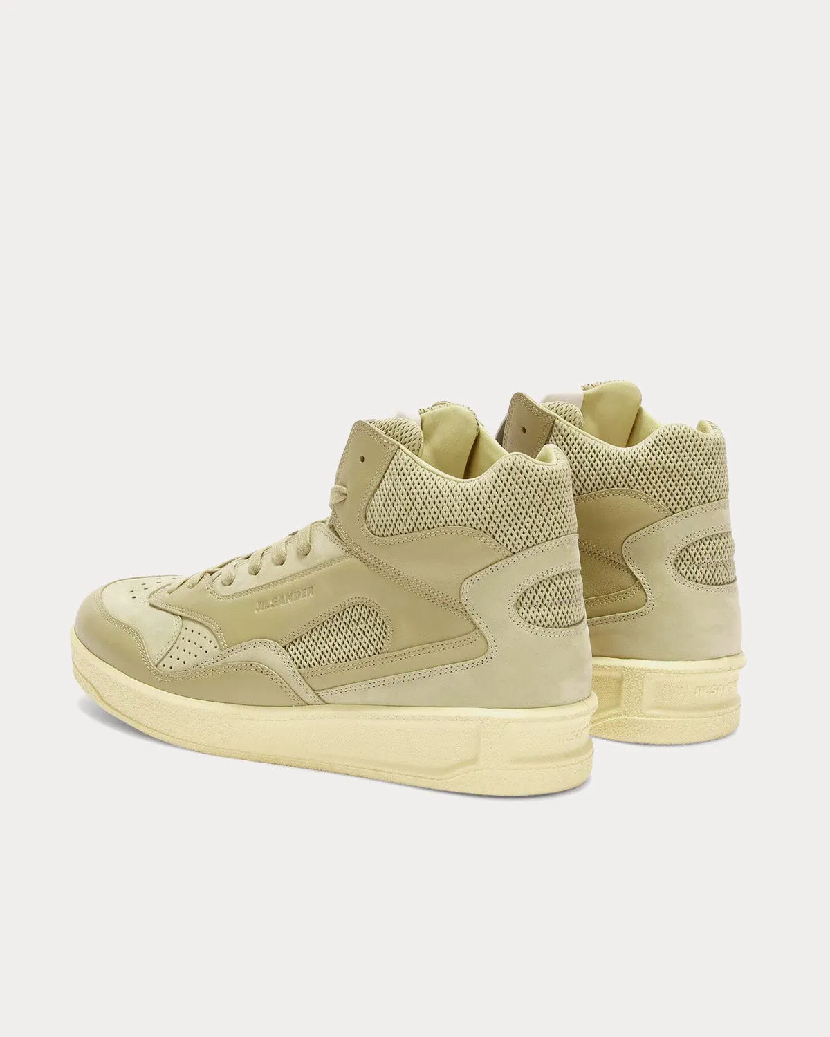 Basket Logo-Embossed Almond High Top Sneakers