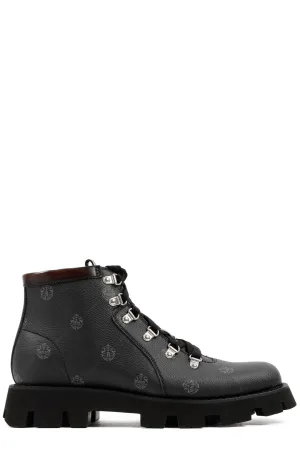 Berluti Logo Detailed Lace-Up Boots