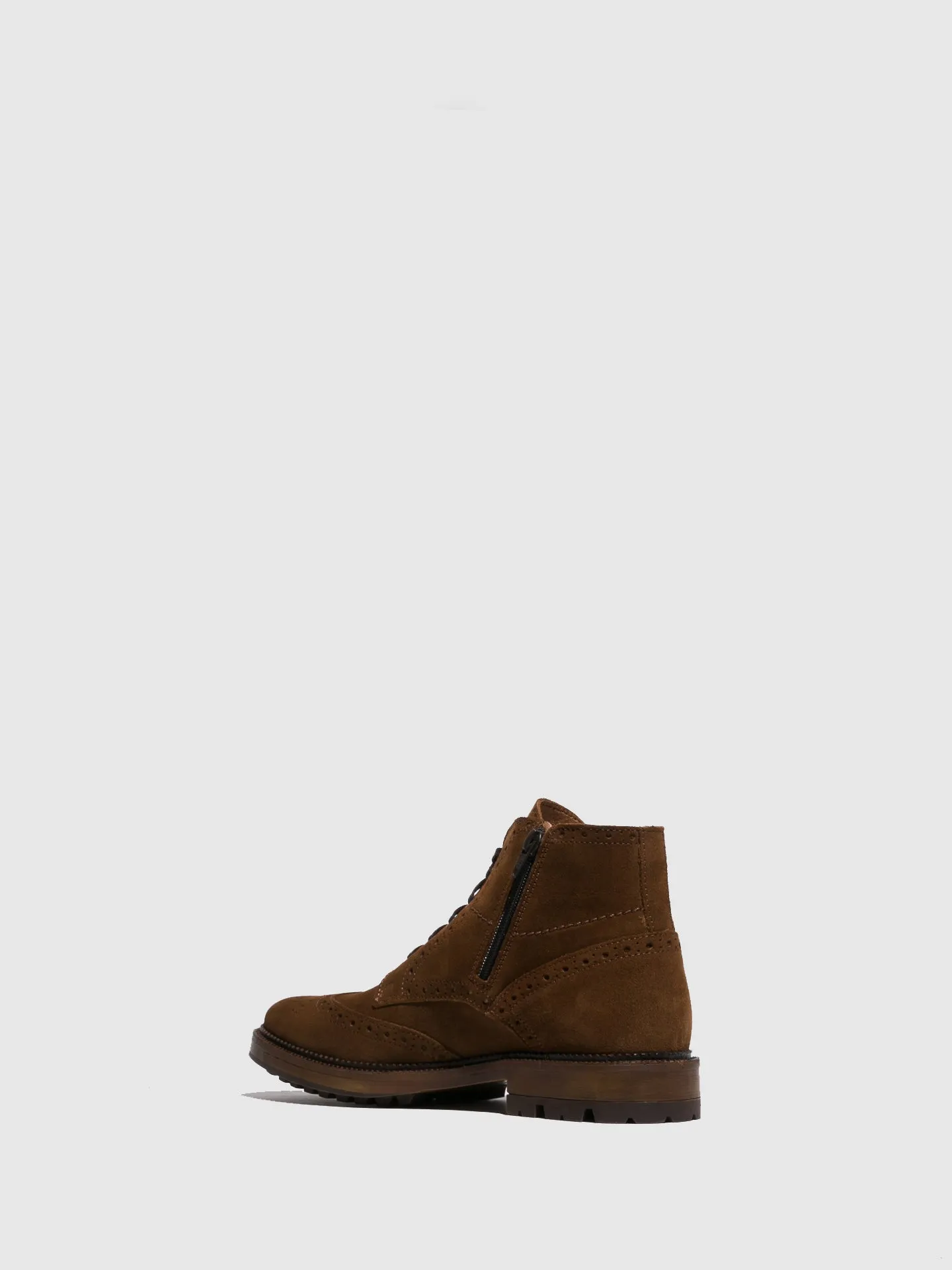 Camel Lace-up Boots