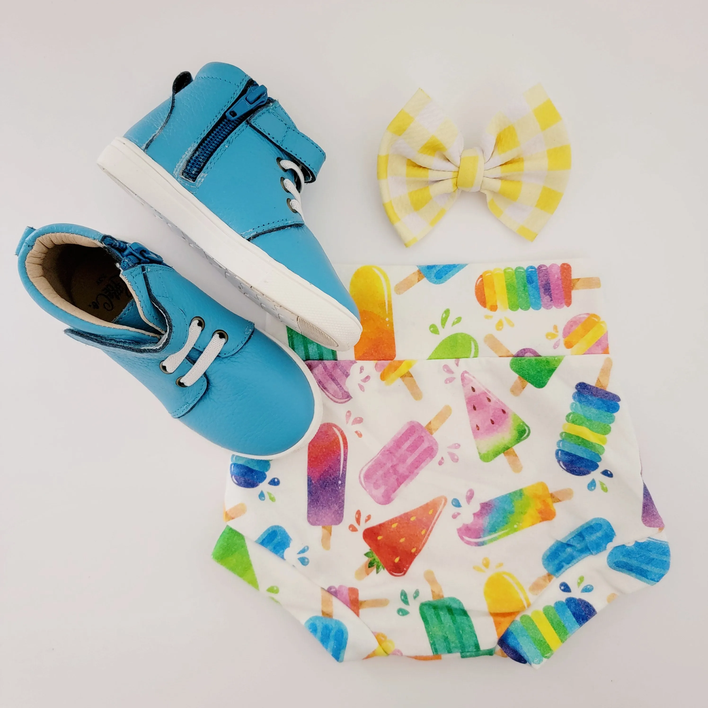 Capri Blue High Top Sneaks