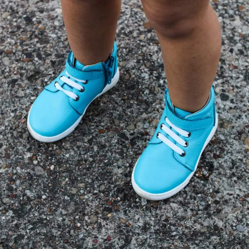 Capri Blue High Top Sneaks