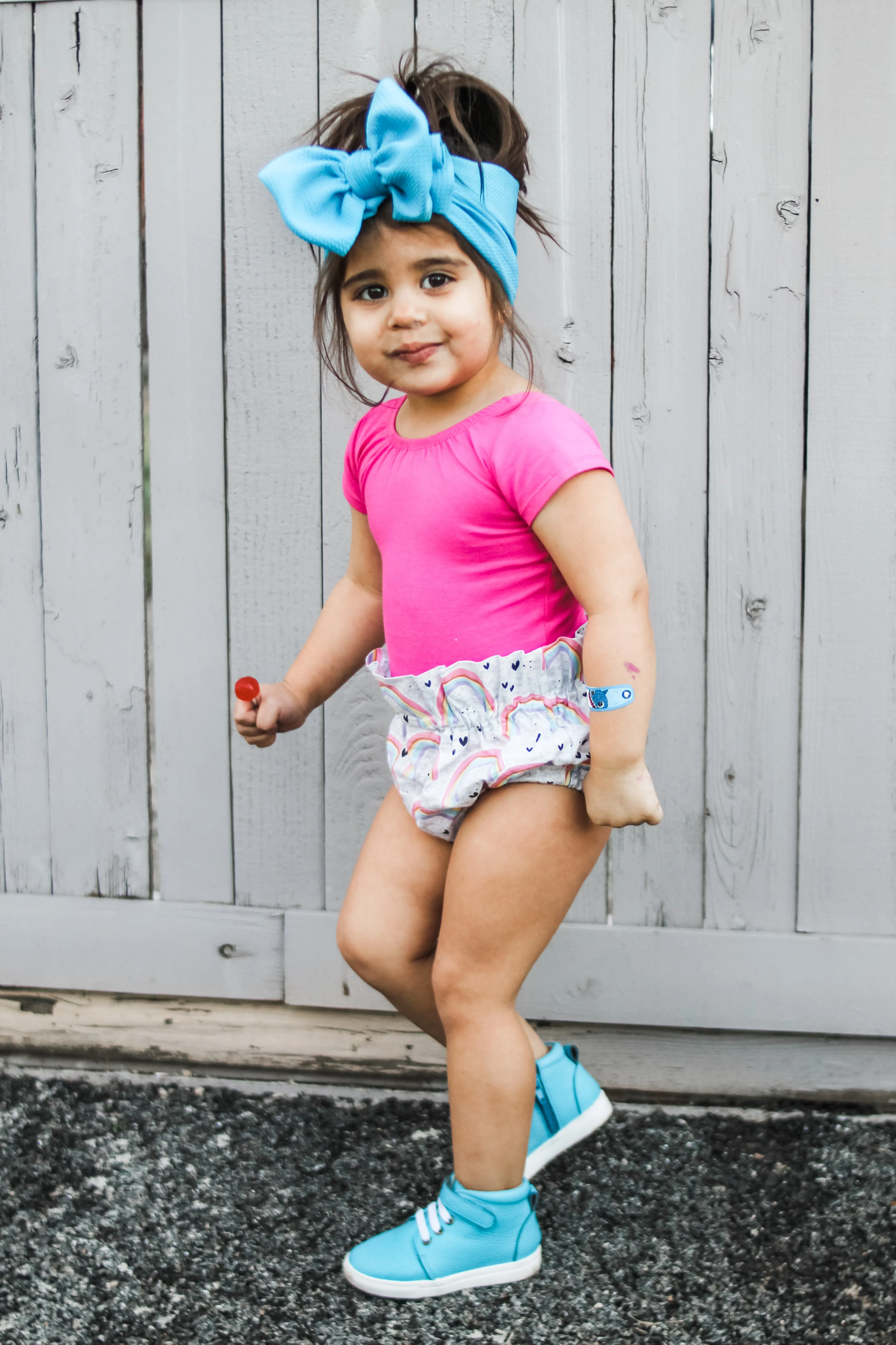 Capri Blue High Top Sneaks