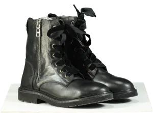 Carvela Black Leather Strategy 2 Ankle Boots UK 4