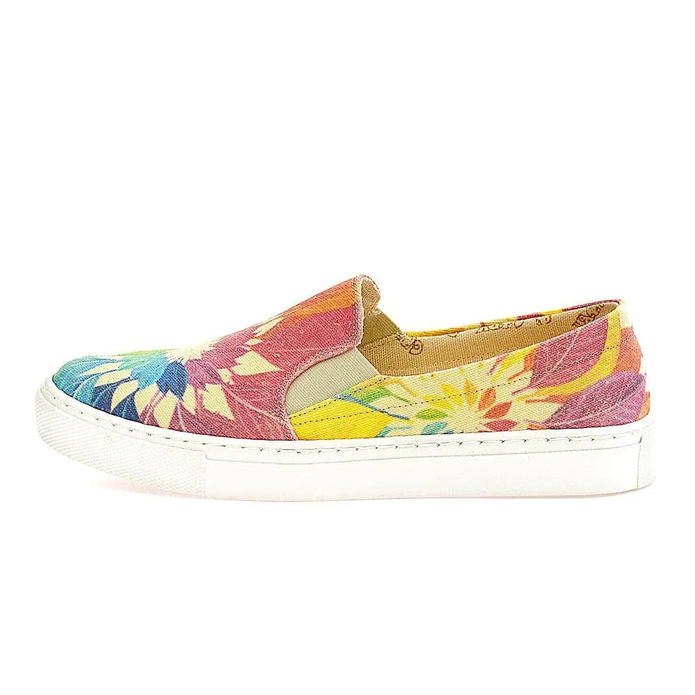 Colored Leaves Slip on Sneakers Shoes VN4402