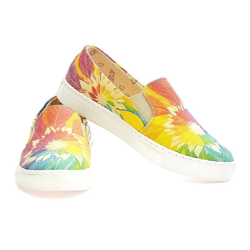 Colored Leaves Slip on Sneakers Shoes VN4402