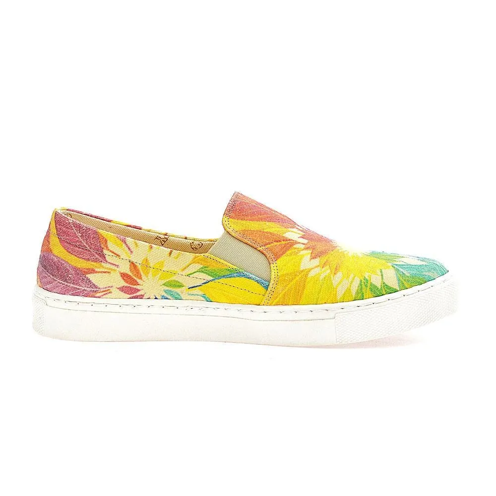 Colored Leaves Slip on Sneakers Shoes VN4402