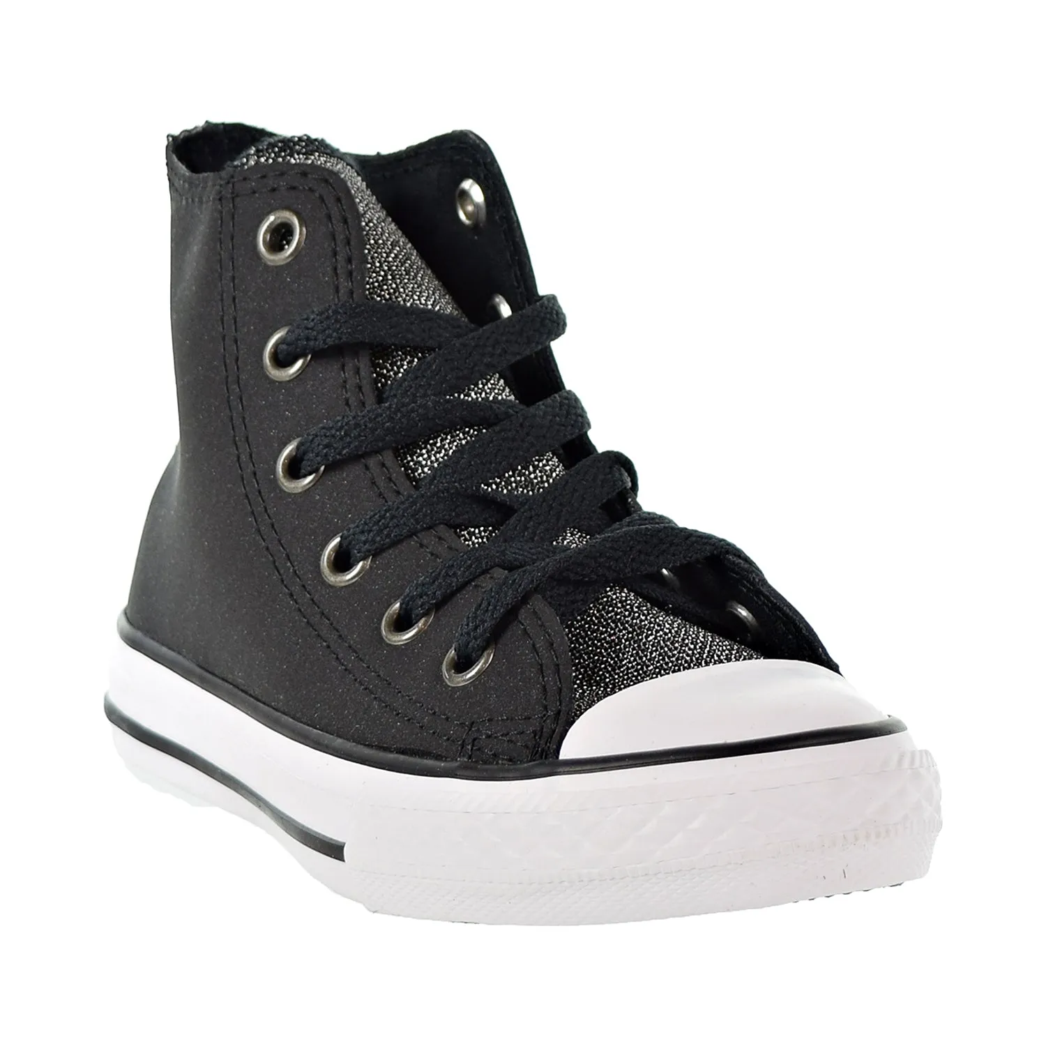 Converse Chuck Taylor All Star Hi Kids Shoes Black/Black/White