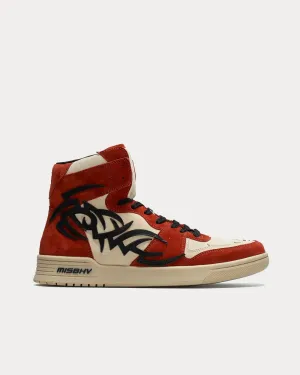 Court Red High Top Sneakers