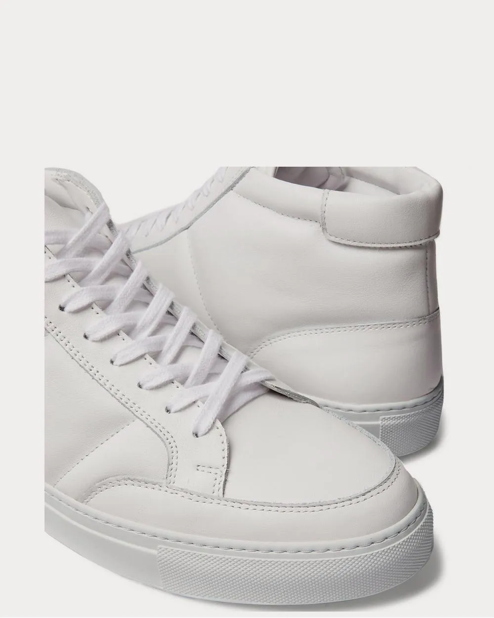 Danny Leather High-Top  White high top sneakers