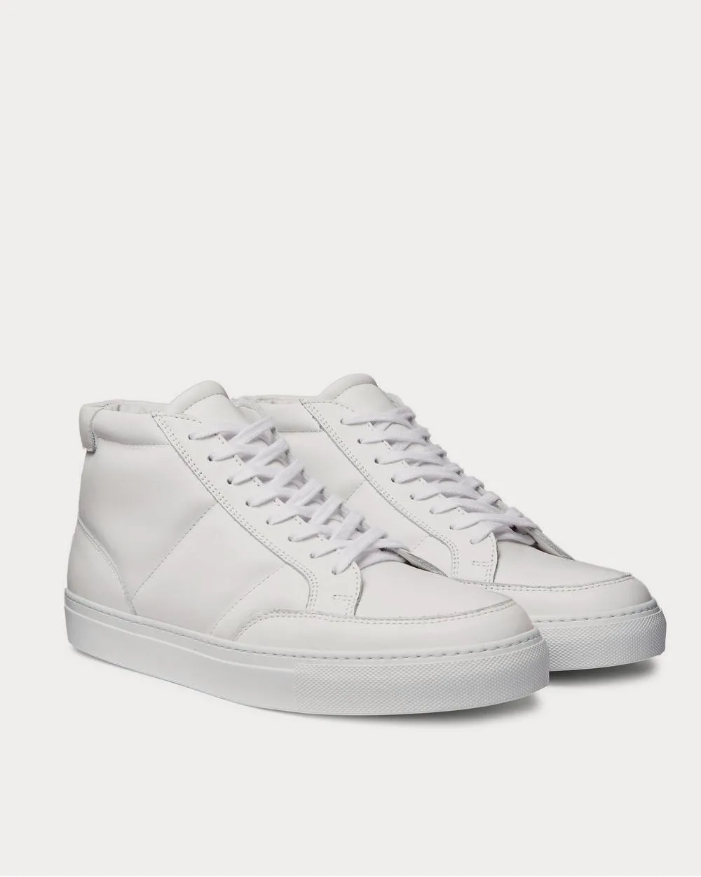 Danny Leather High-Top  White high top sneakers