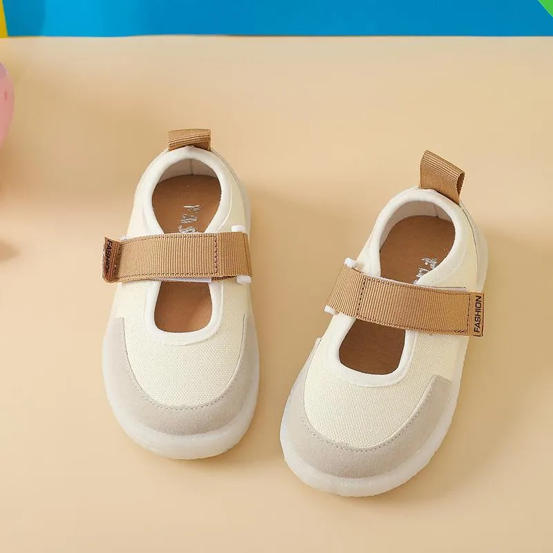 dhgate baby boy clothes Toddler Girl's Plain Canvas Velcro Shoes Wholesale