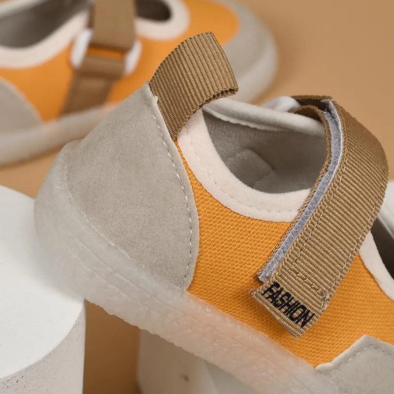 dhgate baby boy clothes Toddler Girl's Plain Canvas Velcro Shoes Wholesale