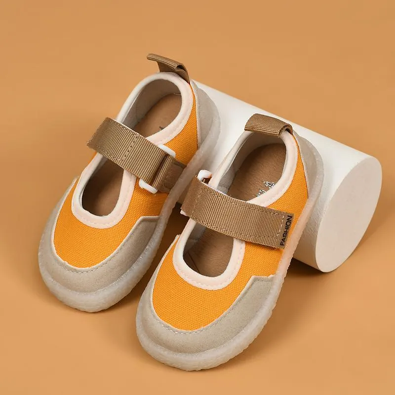 dhgate baby boy clothes Toddler Girl's Plain Canvas Velcro Shoes Wholesale