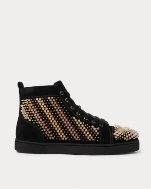 Galvalouis Spikes Suede High-Top  Black high top sneakers