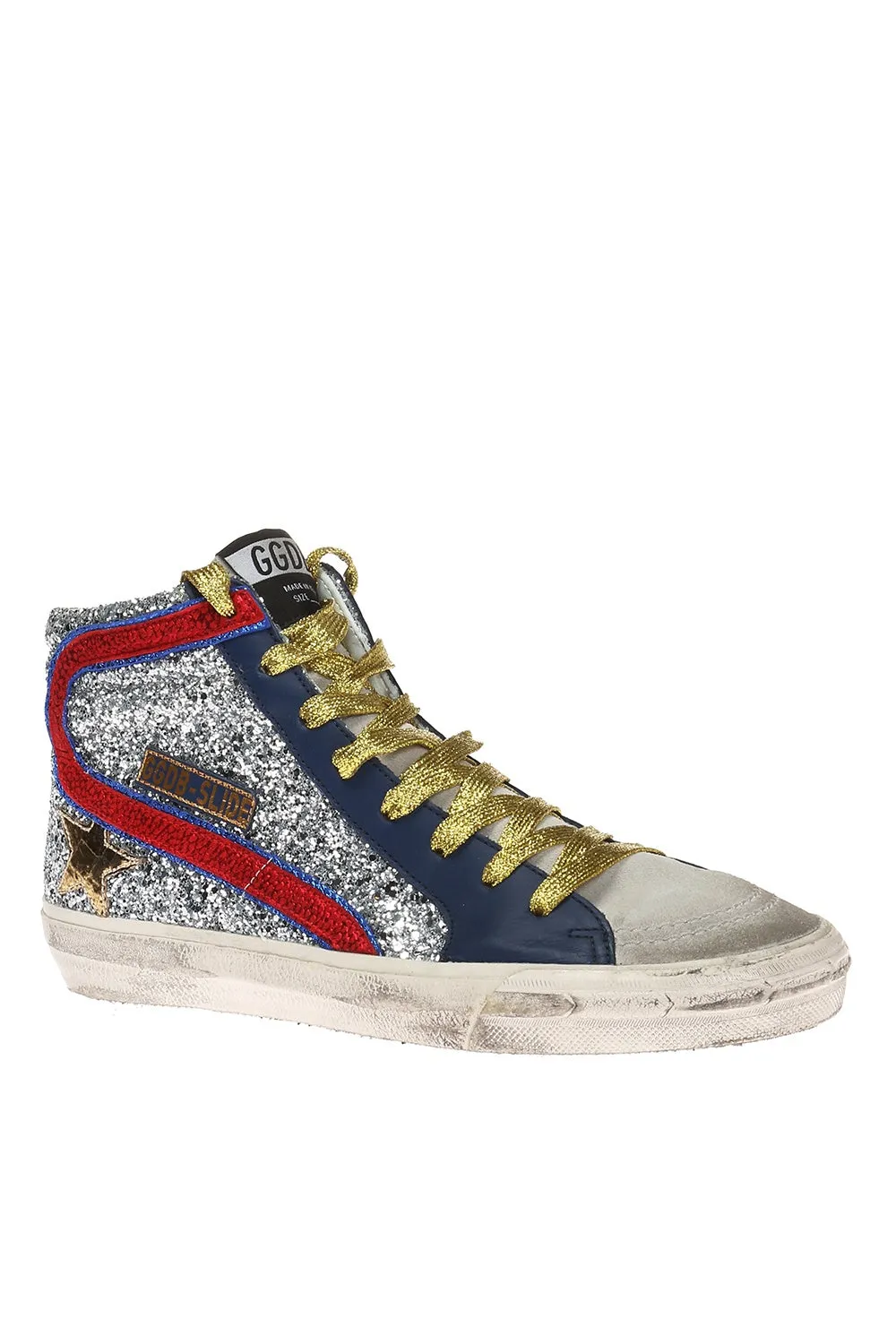 GOLDEN GOOSE SLIDE HIGH TOP SNEAKERS