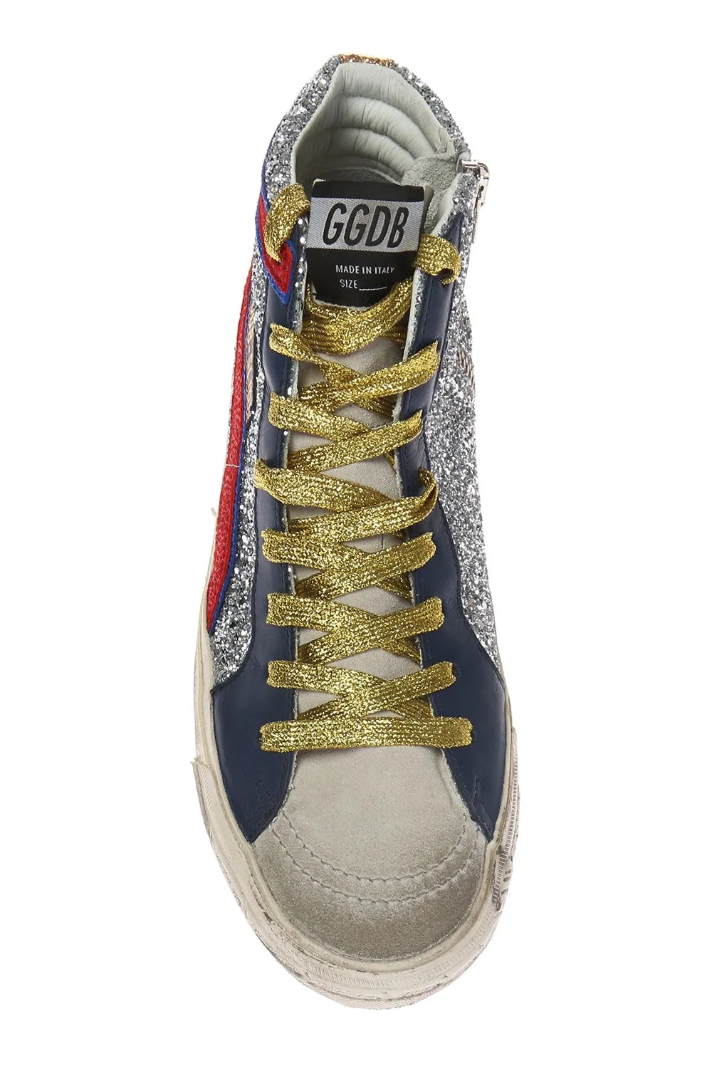 GOLDEN GOOSE SLIDE HIGH TOP SNEAKERS