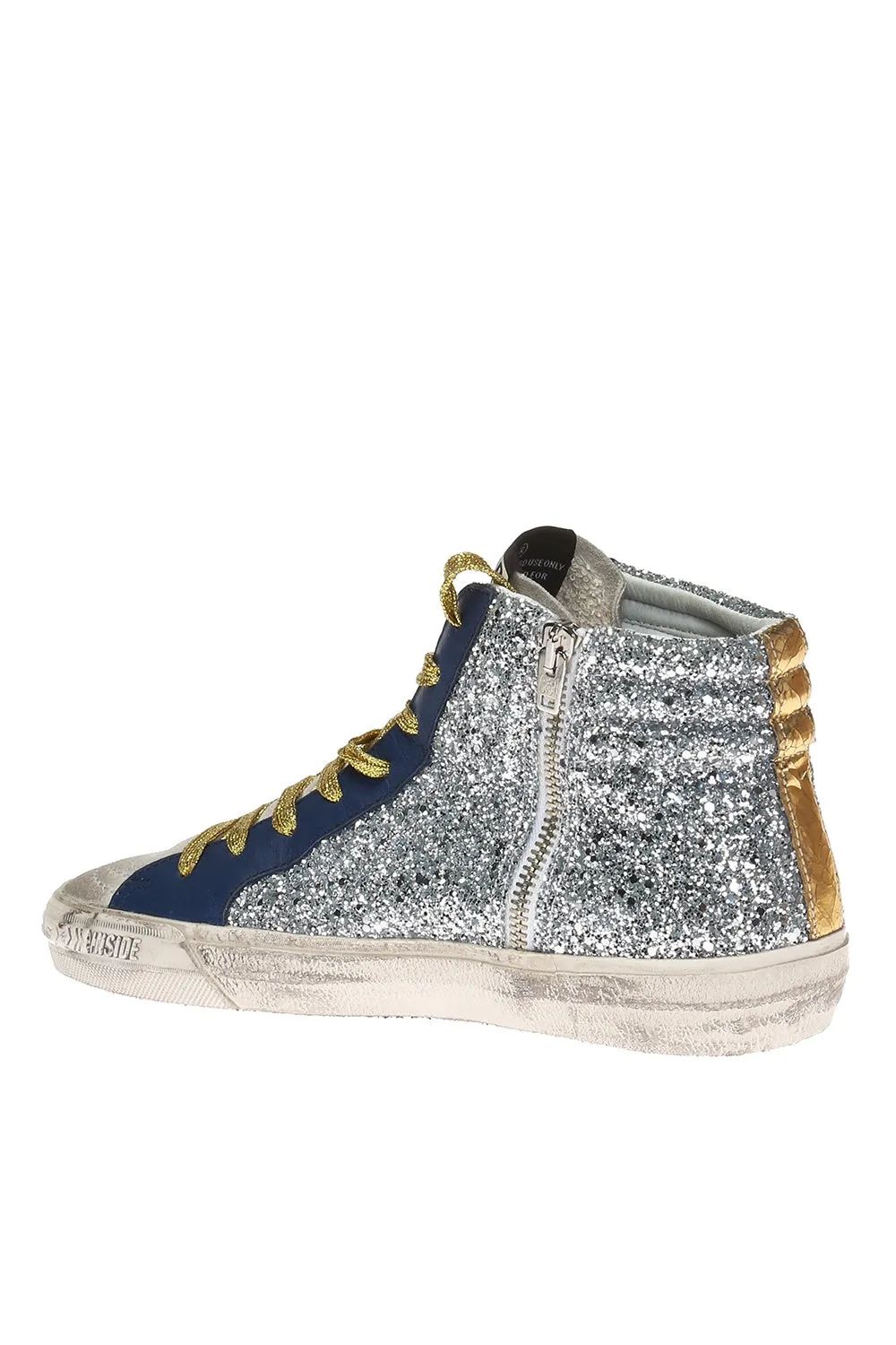 GOLDEN GOOSE SLIDE HIGH TOP SNEAKERS