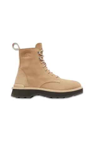 Hi-Line Lace Up Boots In Camel
