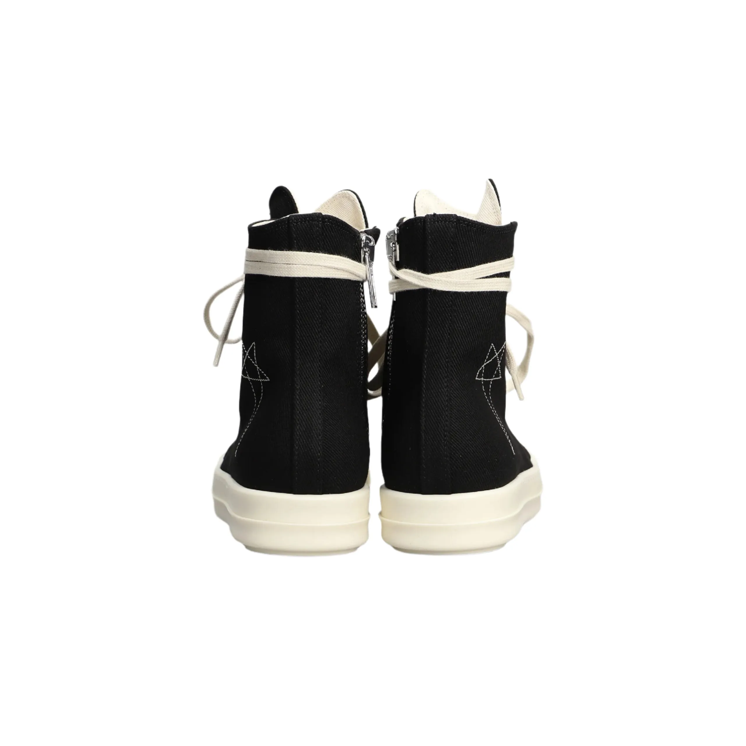 High-Top Hollywood Ramones Sneakers (Black/Pearl/Milk)