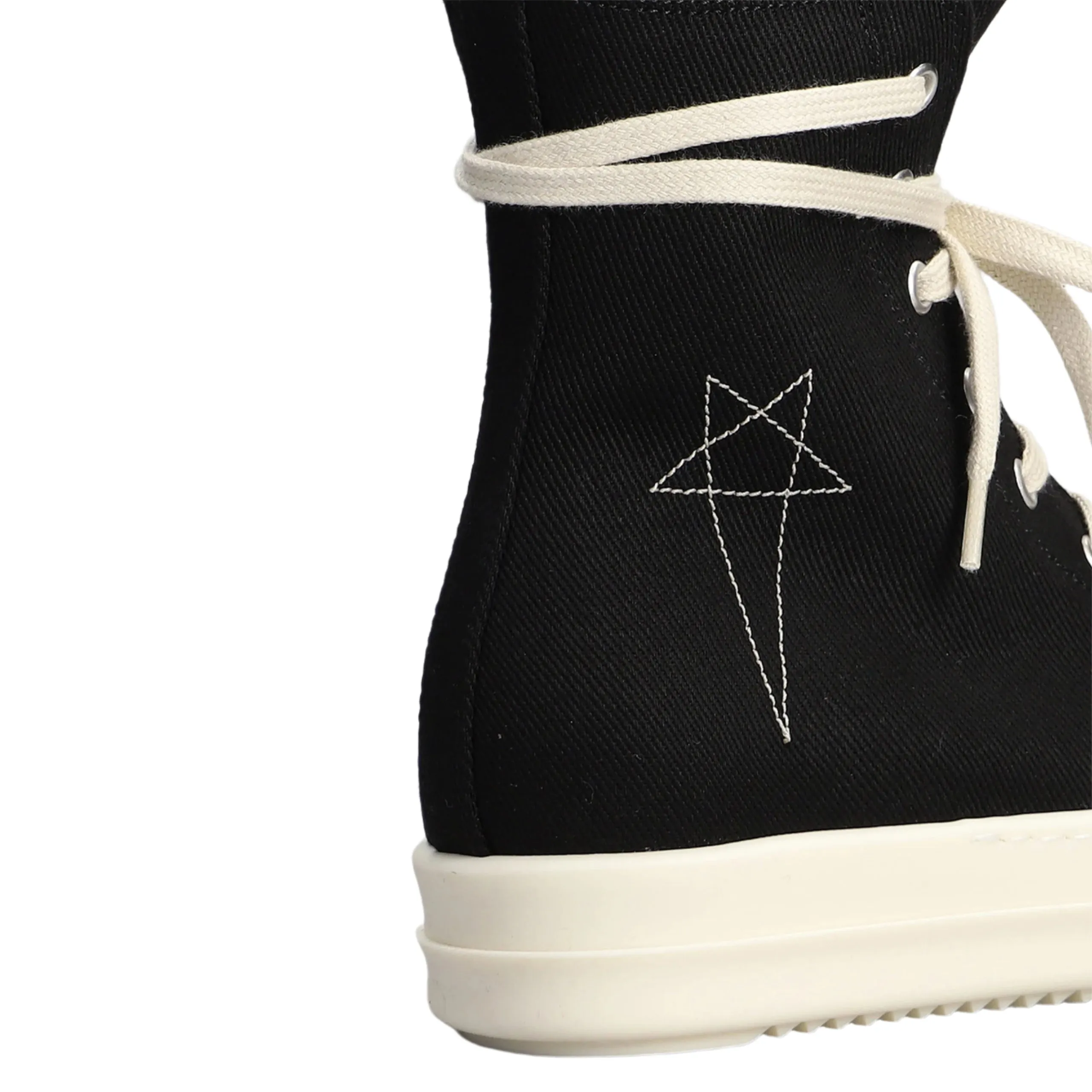 High-Top Hollywood Ramones Sneakers (Black/Pearl/Milk)