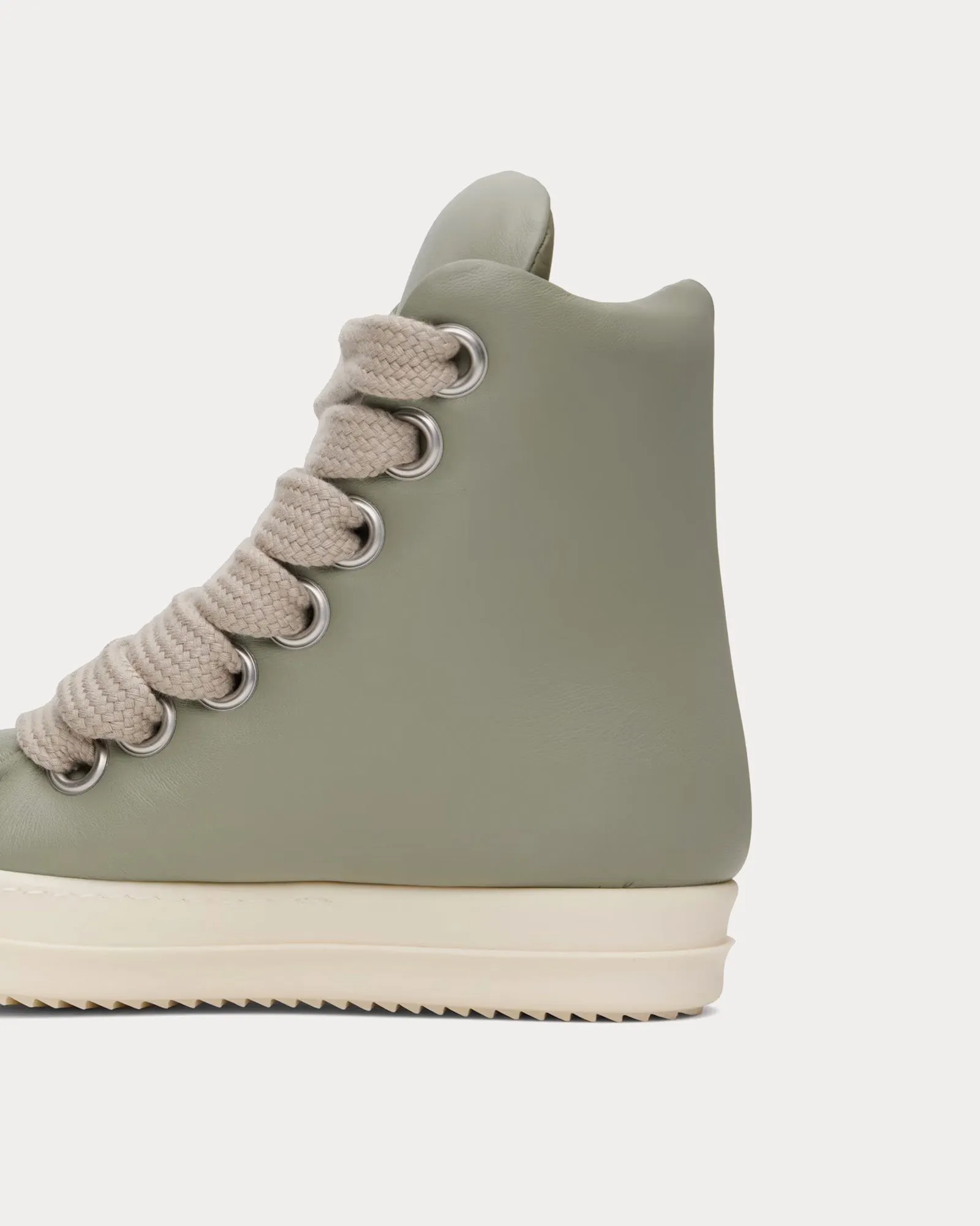 Hollywood Jumbolace Leather Celadon / Milk High Top Sneakers