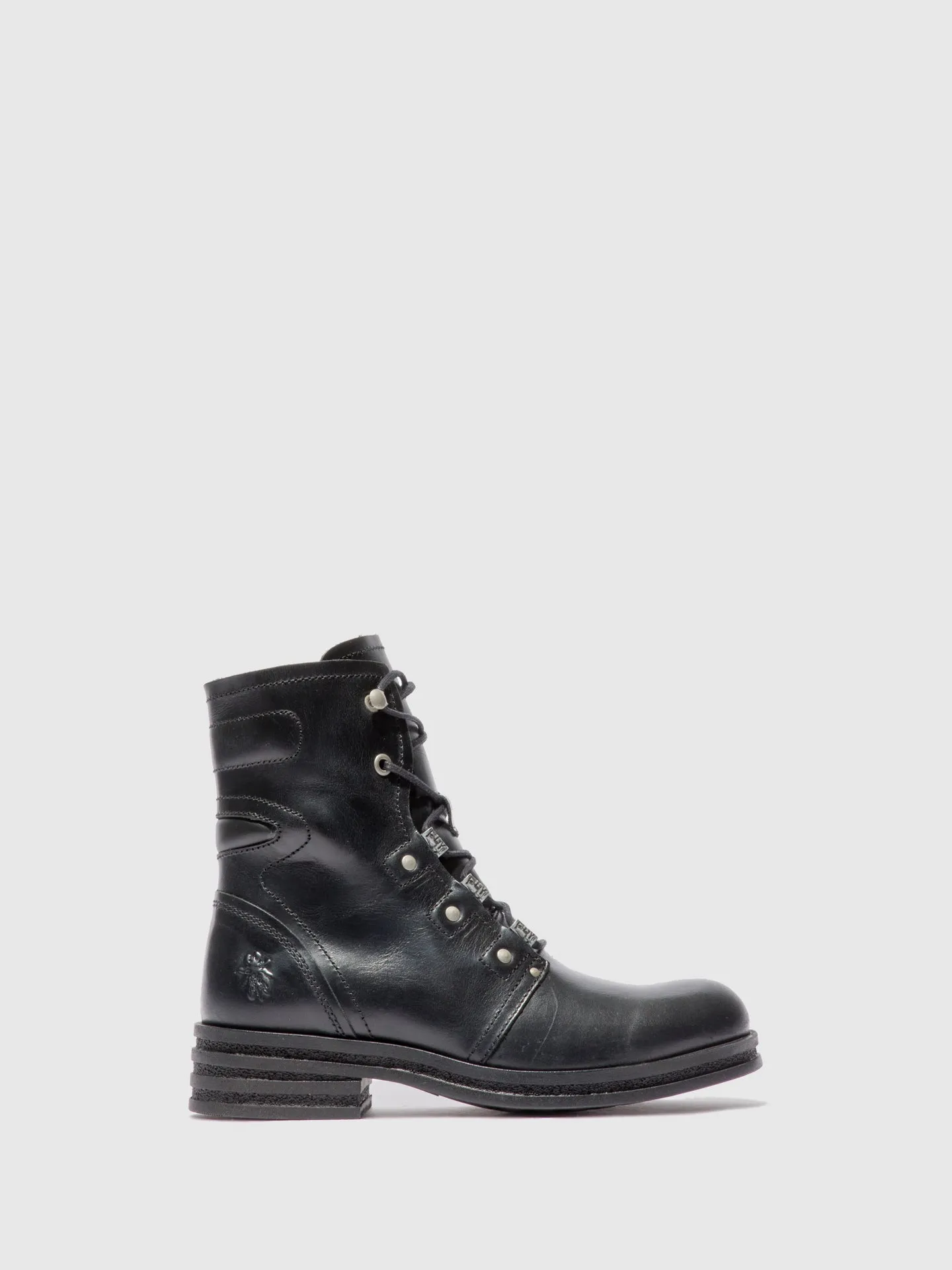 Lace-up Ankle Boots KNOT792FLY RUG BLACK