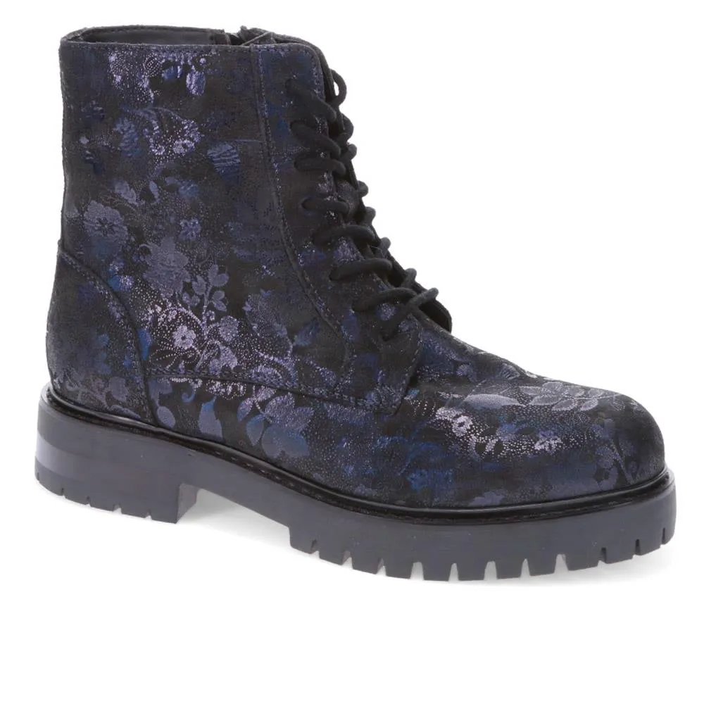 Lace-Up Leather Ankle Boots - RNB40033 / 326 357