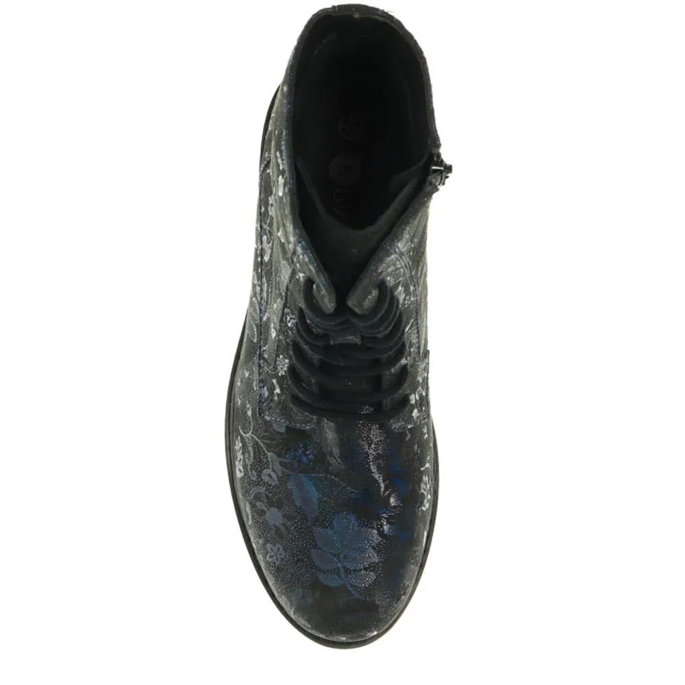 Lace-Up Leather Ankle Boots - RNB40033 / 326 357
