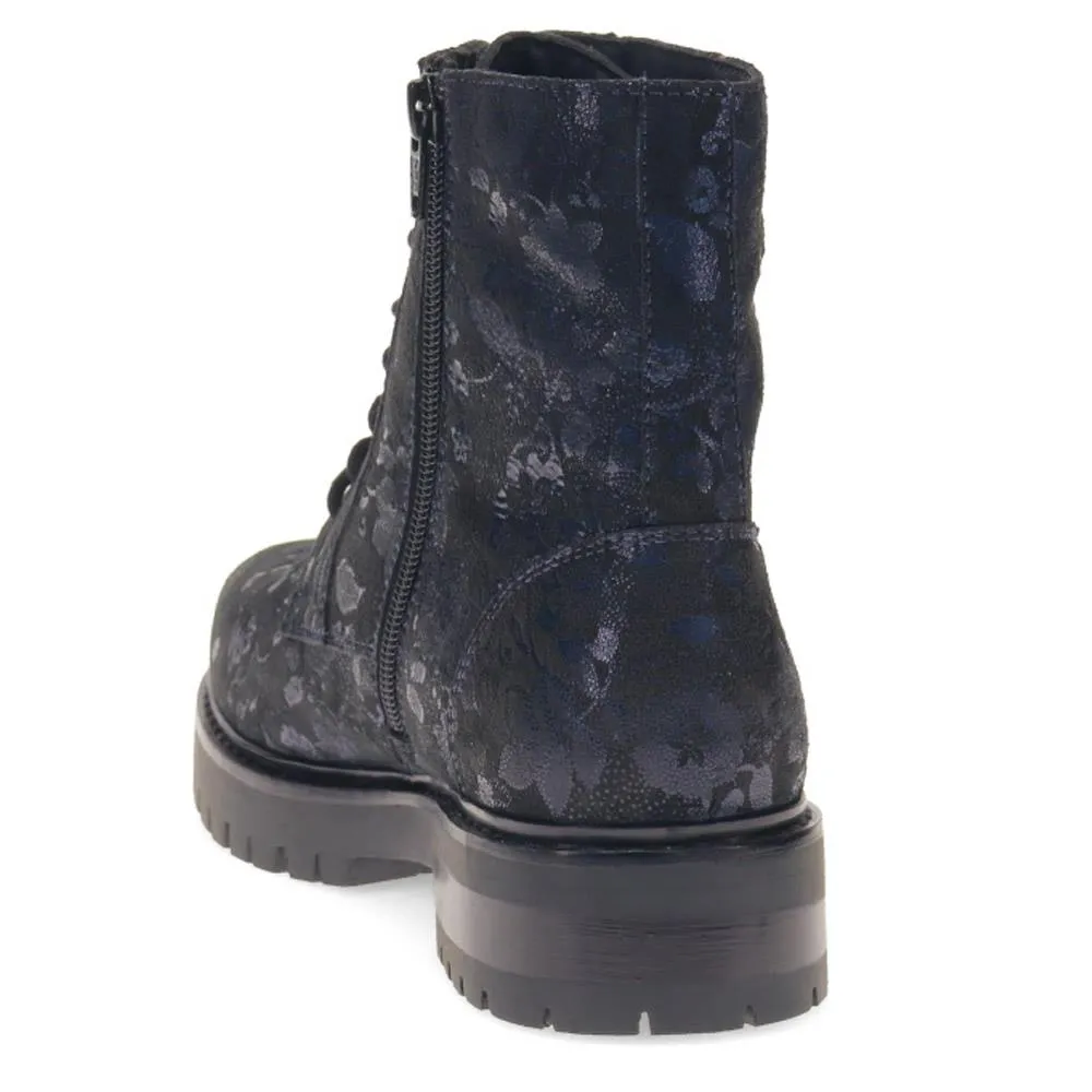 Lace-Up Leather Ankle Boots - RNB40033 / 326 357