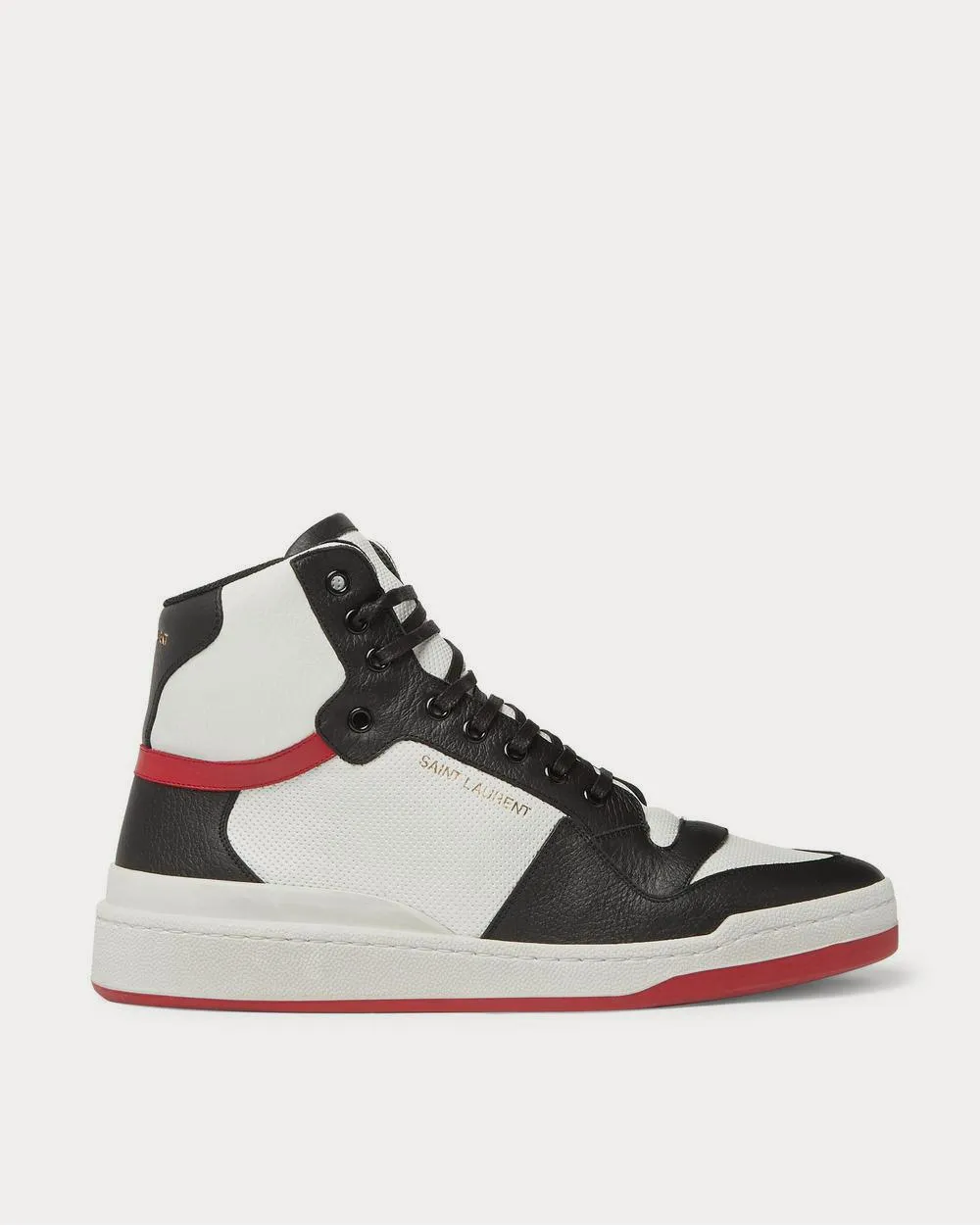 Leather High-Top  Black high top sneakers