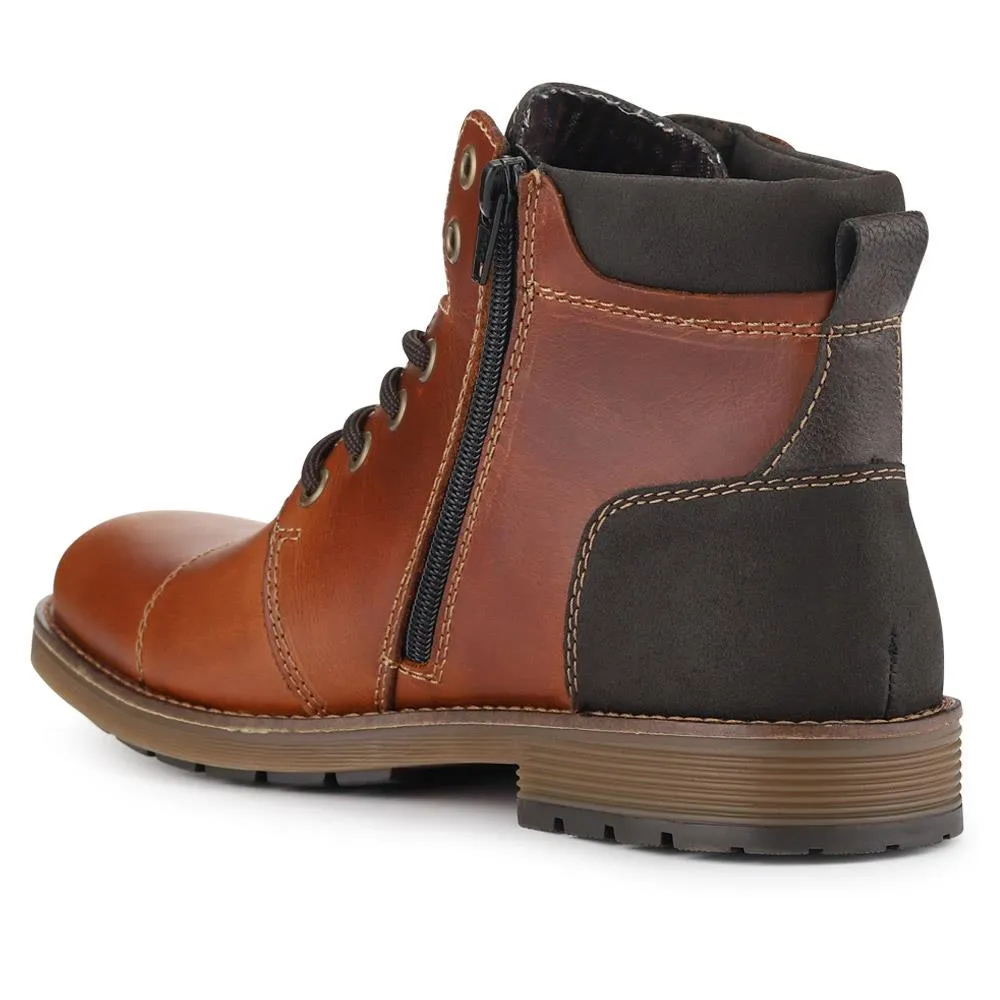 Leather Lace-Up Boots - RKR40517 / 325 909