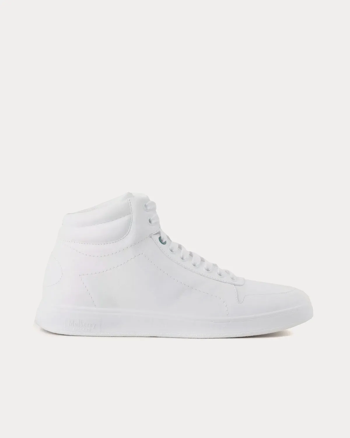 Leather White High Top Sneakers