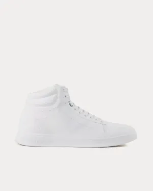 Leather White High Top Sneakers